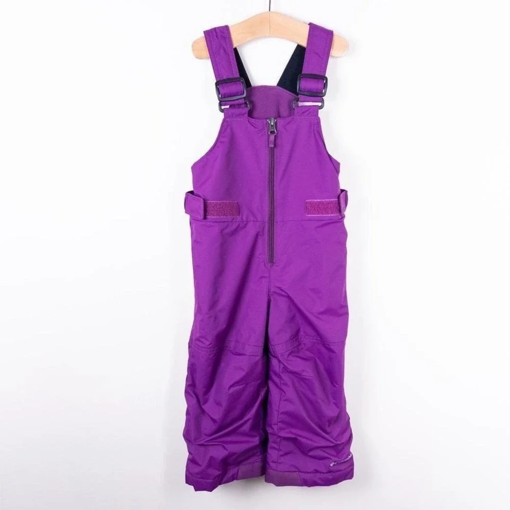 Columbia Snow Bibs Toddler 2T Purple Insulated Winter Ski Pants